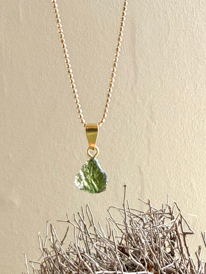 Moldavit mit Goldöse 💚