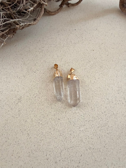 Bergkristall Spitze Anhänger | Poliert