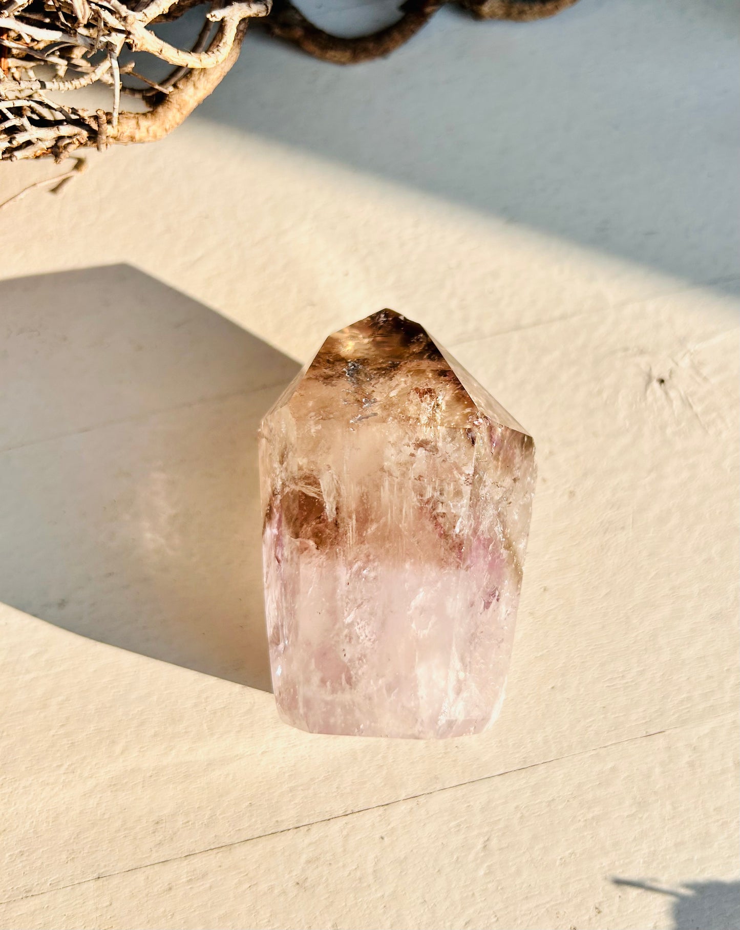 Quartz fumé/Améthyste fantôme | Unique