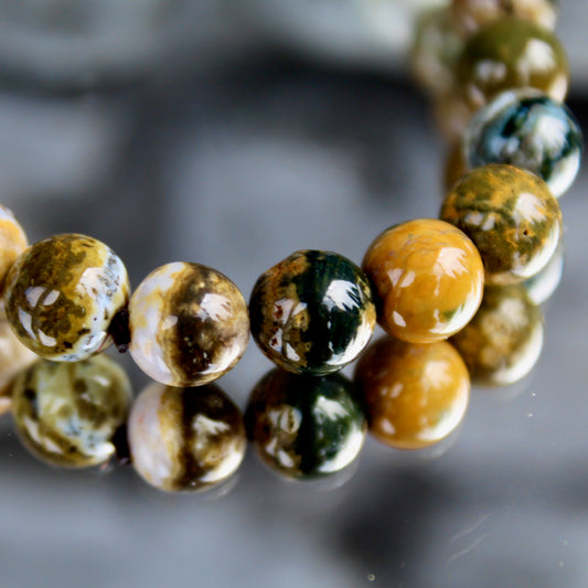 Ozean Chalcedon | Jaspis | Achat -  Armband