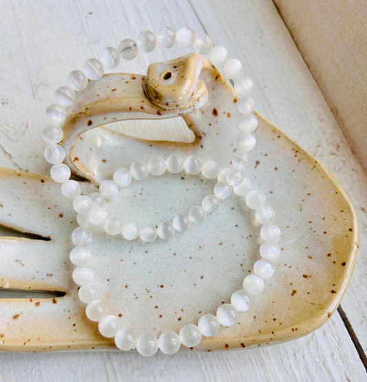 Selenit Armband