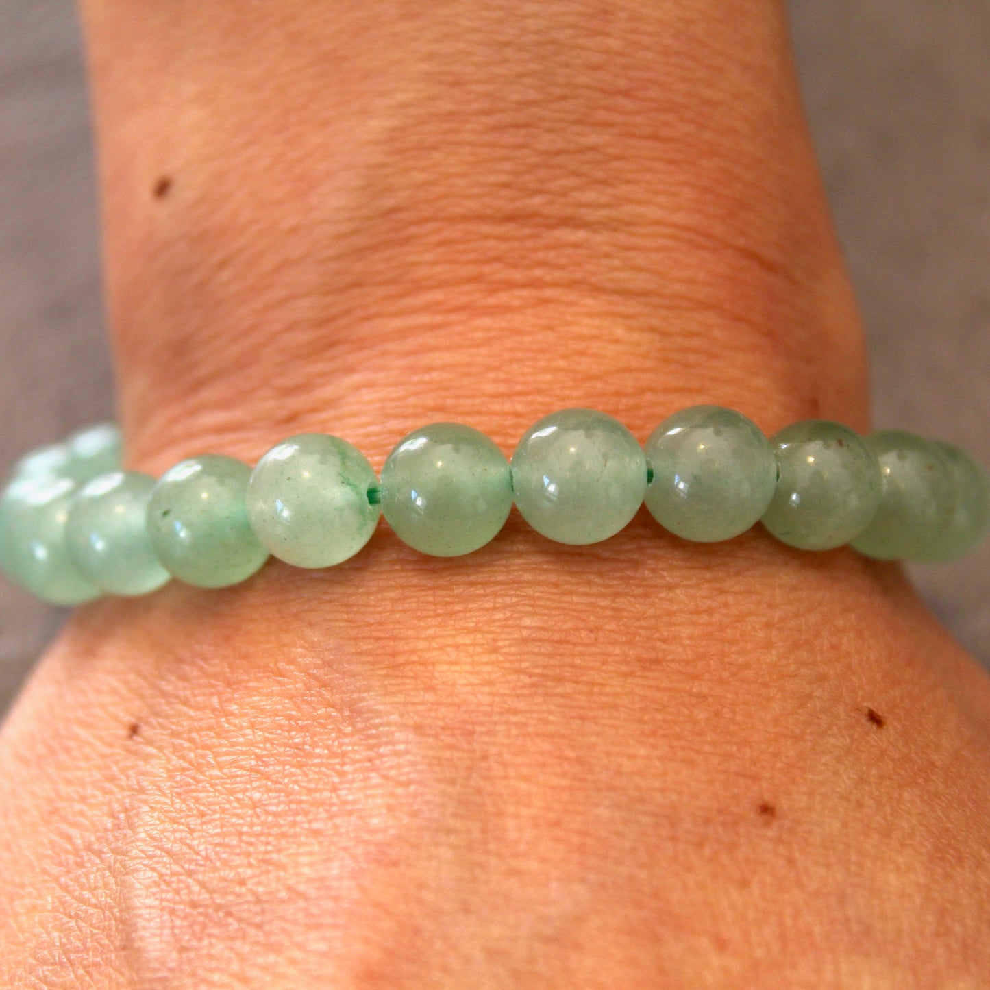 Bracelet en perles d'aventurine | différentes tailles