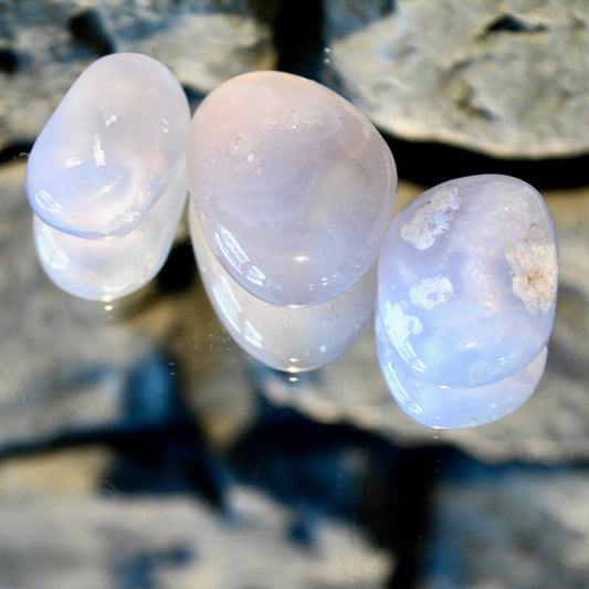 Chalcedon | Blau | Trommelstein
