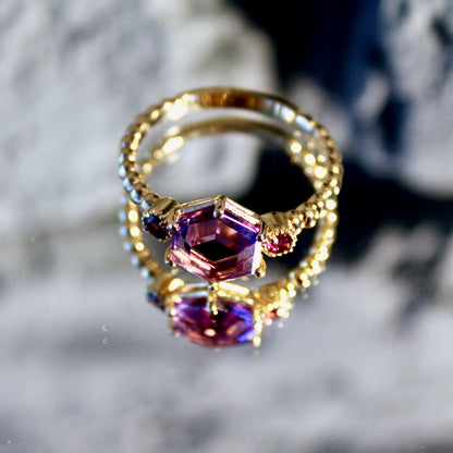 Durga Amethyst | Rhodolith Granat Ring | Einzelsstück