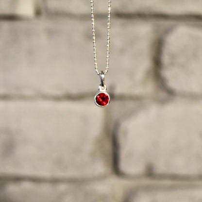 Pendentif grenat | Argent 925 | Or 24 carats | Édition limitée 