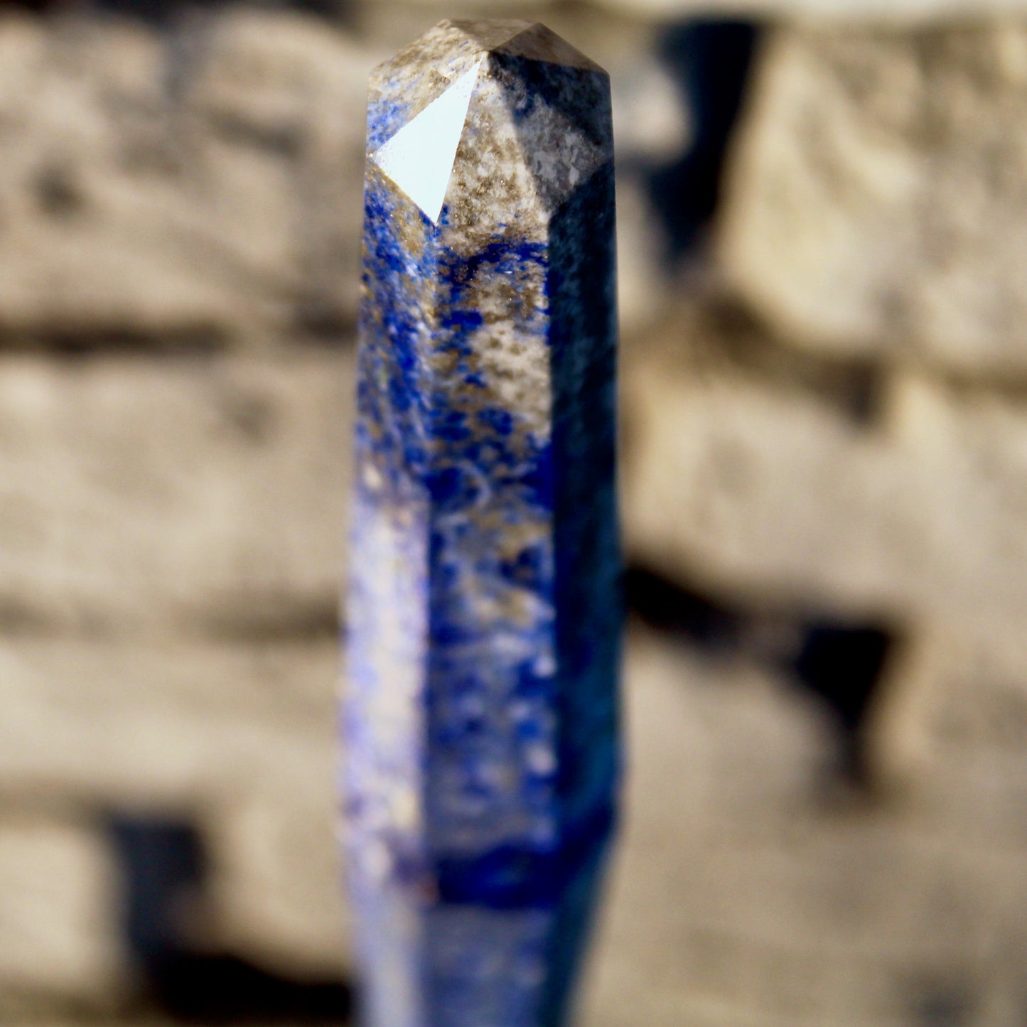 Point de méditation en lapis-lazuli