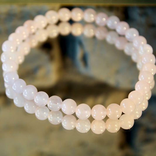 Bracelet en quartz rose